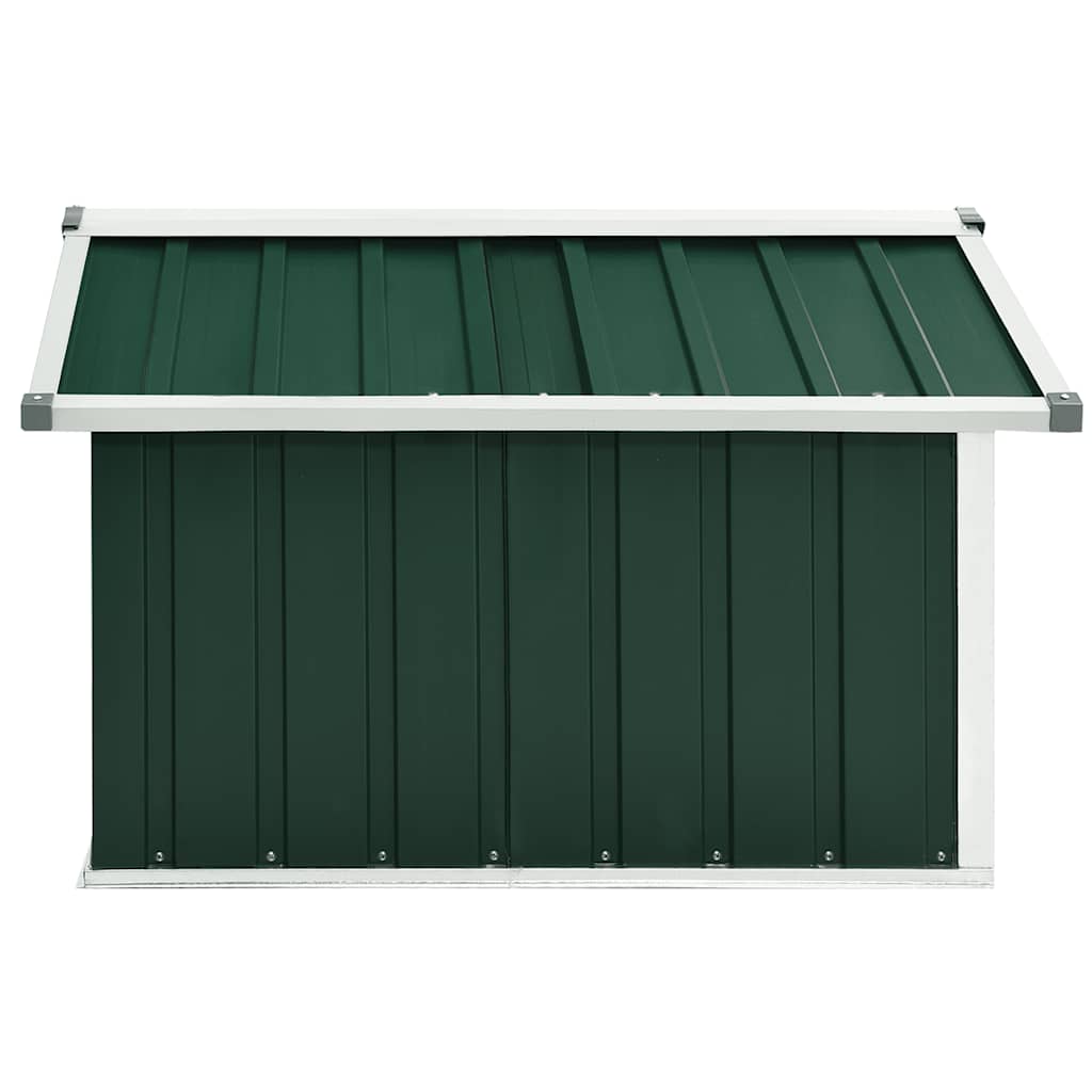 vidaXL Overkapping voor robotmaaier 92x97x63 cm staal groen - Afbeelding 4