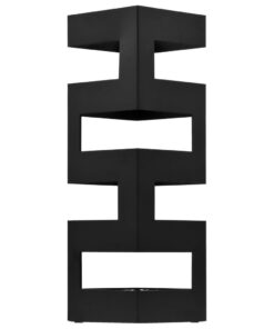 vidaXL Parapluhouder staal zwart