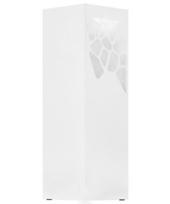 vidaXL Parapluhouder stenen staal wit