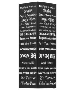 vidaXL Parapluhouder tekst staal zwart