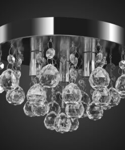 vidaXL Plafondlamp kroonluchterontwerp kristal chroom
