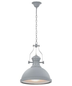 vidaXL Plafondlamp rond E27 grijs