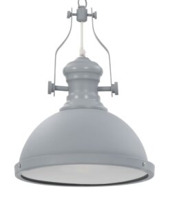 vidaXL Plafondlamp rond E27 grijs