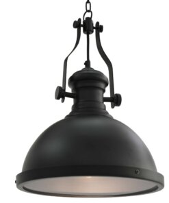 vidaXL Plafondlamp rond E27 zwart