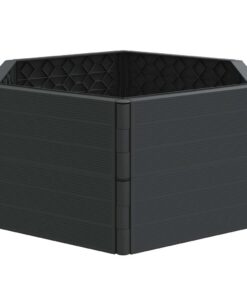 vidaXL Plantenbak PP antracietkleurig