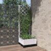 vidaXL Plantenbak met latwerk 40x40x121