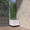 vidaXL Plantenbak met latwerk 40x40x136 cm polypropeen
