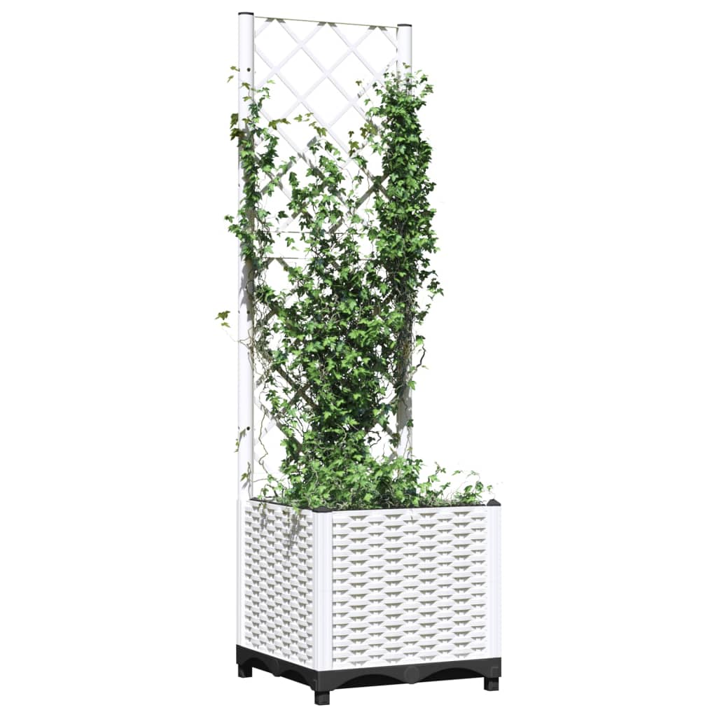 vidaXL Plantenbak met latwerk 40x40x136 cm polypropeen - Image 3