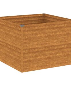 vidaXL Plantenbak verhoogd 100x100x69 cm cortenstaal
