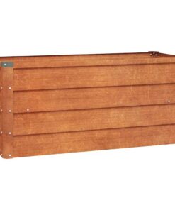 vidaXL Plantenbak verhoogd 100x40x45 cm cortenstaal roestig