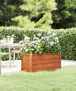 vidaXL Plantenbak verhoogd 100x40x45 cm cortenstaal roestig
