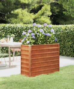vidaXL Plantenbak verhoogd 100x40x77 cm cortenstaal roestig