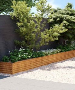 vidaXL Plantenbak verhoogd 1152x50x36 cm cortenstaal