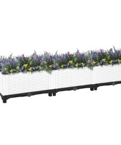 vidaXL Plantenbak verhoogd 120x40x23 cm polypropeen