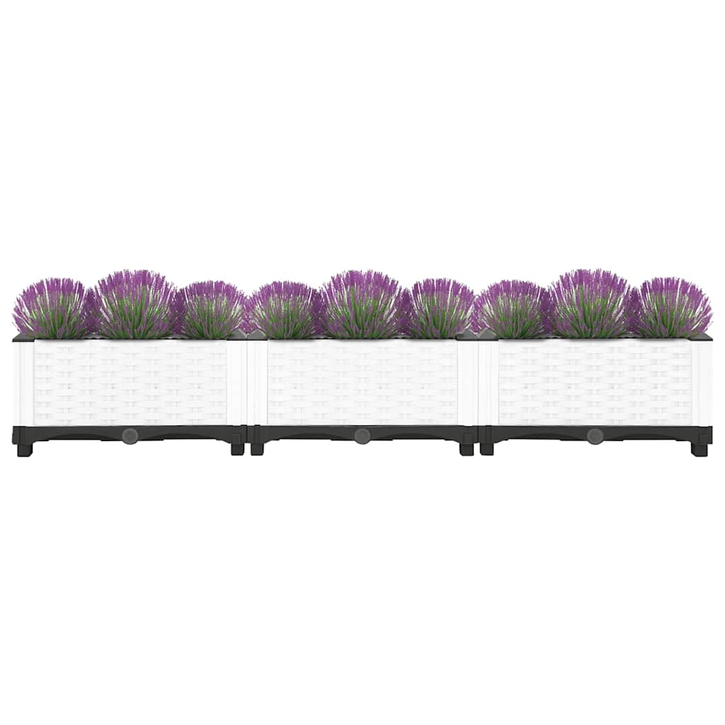 vidaXL Plantenbak verhoogd 120x40x23 cm polypropeen - Image 3