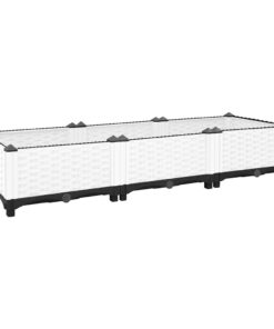 vidaXL Plantenbak verhoogd 120x40x23 cm polypropeen