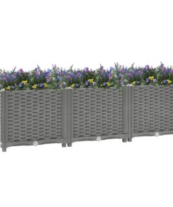 vidaXL Plantenbak verhoogd 120x40x38 cm polypropeen