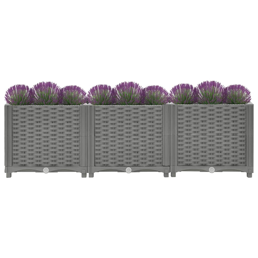 vidaXL Plantenbak verhoogd 120x40x38 cm polypropeen - Image 3