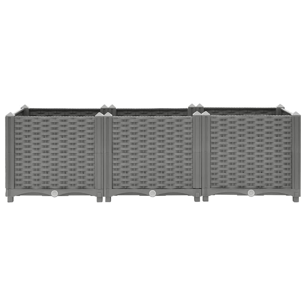 vidaXL Plantenbak verhoogd 120x40x38 cm polypropeen - Image 4