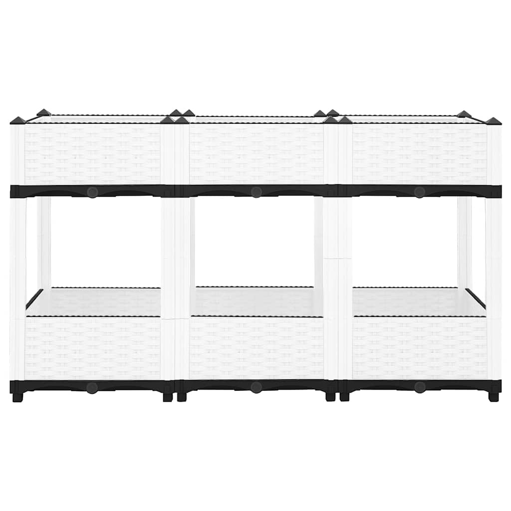 vidaXL Plantenbak verhoogd 120x40x71 cm polypropeen - Afbeelding 3