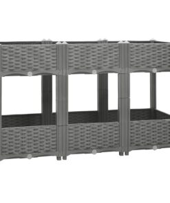 vidaXL Plantenbak verhoogd 120x40x71 cm polypropeen