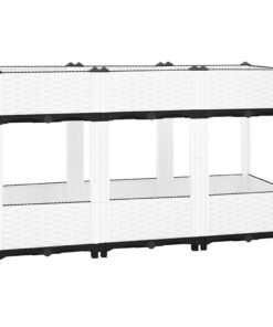 vidaXL Plantenbak verhoogd 120x40x71 cm polypropeen