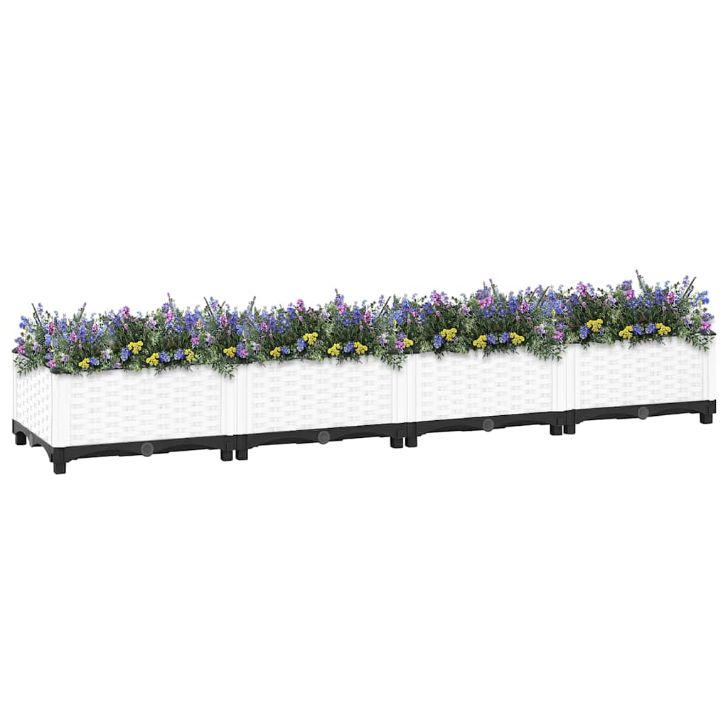 vidaXL Plantenbak verhoogd 160x40x23 cm polypropeen