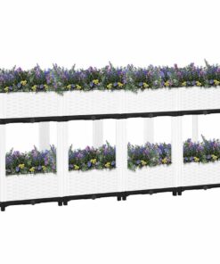 vidaXL Plantenbak verhoogd 160x40x71 cm polypropeen