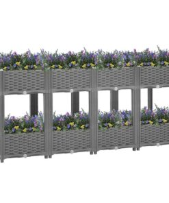 vidaXL Plantenbak verhoogd 160x40x71 cm polypropeen