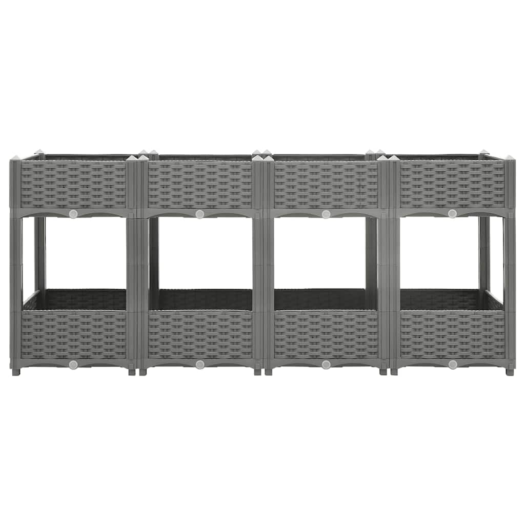 vidaXL Plantenbak verhoogd 160x40x71 cm polypropeen - Image 3