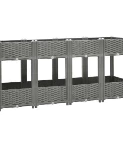 vidaXL Plantenbak verhoogd 160x40x71 cm polypropeen