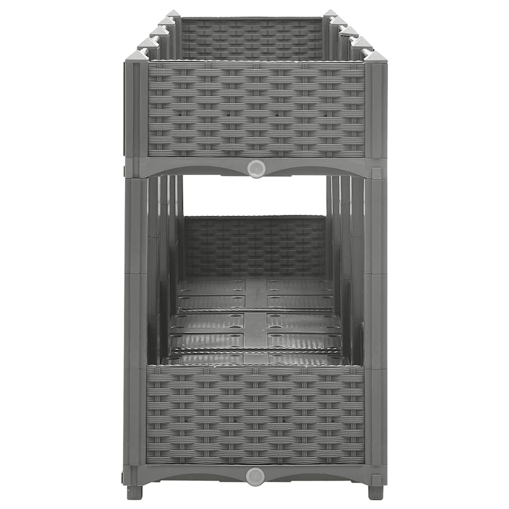 vidaXL Plantenbak verhoogd 160x40x71 cm polypropeen - Image 4