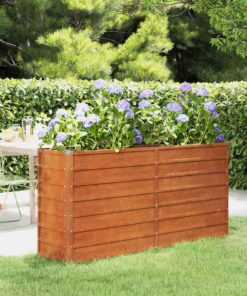 vidaXL Plantenbak verhoogd 160x40x77 cm cortenstaal roestig