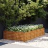 vidaXL Plantenbak verhoogd 195x100x36 cm cortenstaal