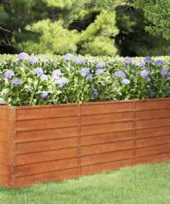 vidaXL Plantenbak verhoogd 240x40x77 cm cortenstaal roestig