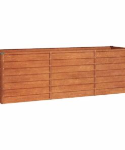 vidaXL Plantenbak verhoogd 240x80x77 cm cortenstaal roestig
