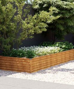 vidaXL Plantenbak verhoogd 291x100x36 cm cortenstaal