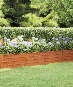 vidaXL Plantenbak verhoogd 320x40x45 cm cortenstaal roestig