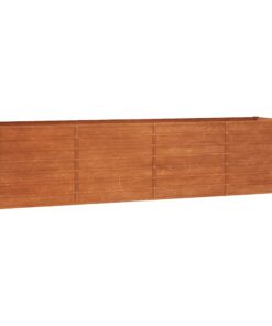 vidaXL Plantenbak verhoogd 320x80x77 cm cortenstaal roestig