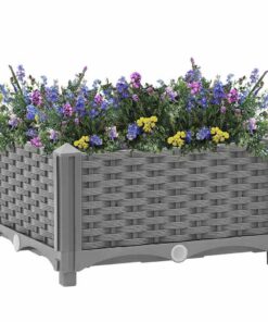 vidaXL Plantenbak verhoogd 40x40x23 cm polypropeen