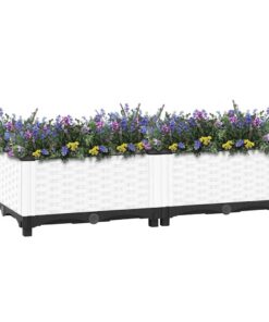 vidaXL Plantenbak verhoogd 80x40x23 cm polypropeen