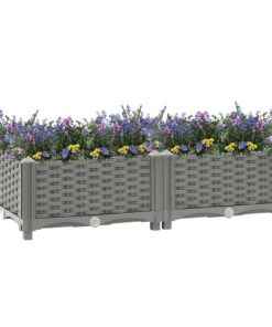 vidaXL Plantenbak verhoogd 80x40x23 cm polypropeen