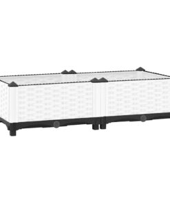 vidaXL Plantenbak verhoogd 80x40x23 cm polypropeen