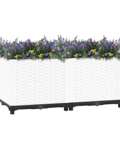 vidaXL Plantenbak verhoogd 80x40x38 cm polypropeen