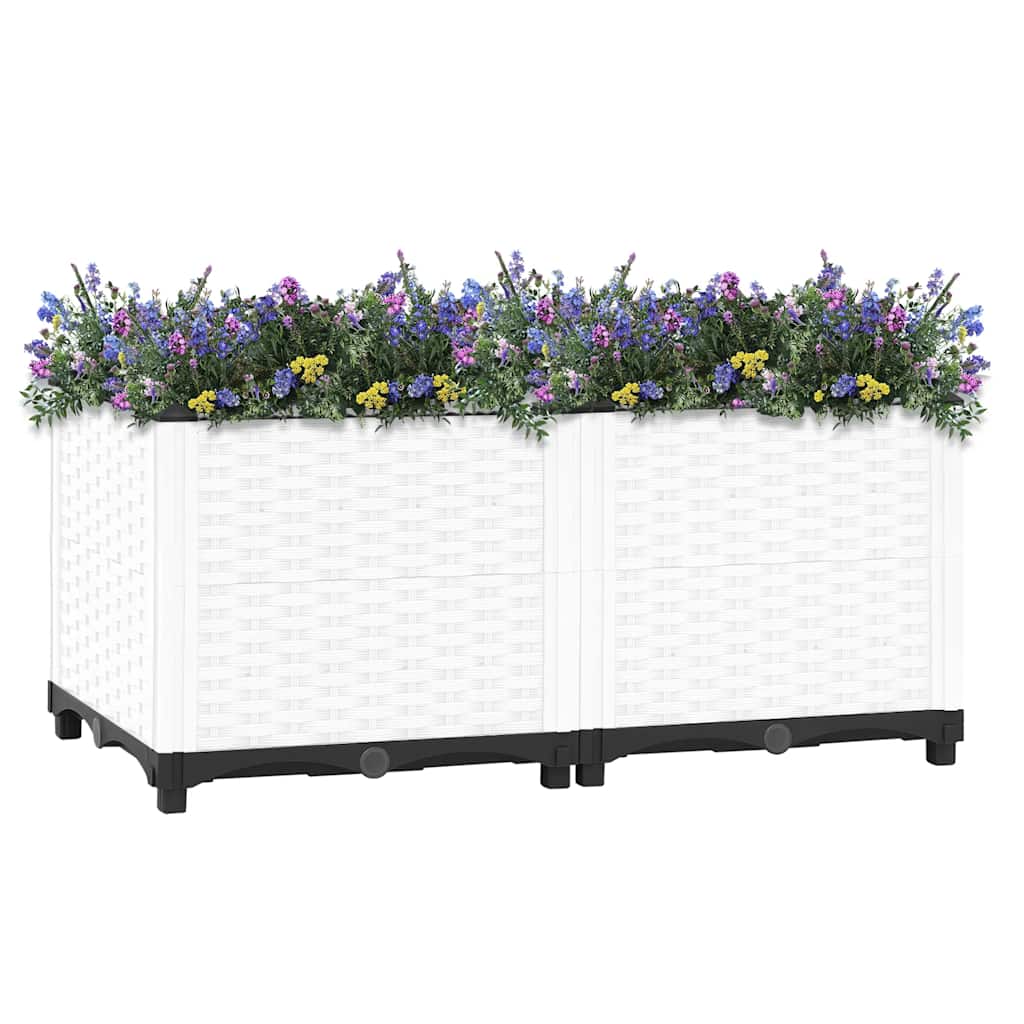 vidaXL Plantenbak verhoogd 80x40x38 cm polypropeen