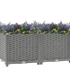 vidaXL Plantenbak verhoogd 80x40x38 cm polypropeen