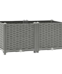 vidaXL Plantenbak verhoogd 80x40x38 cm polypropeen