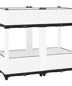 vidaXL Plantenbak verhoogd 80x40x71 cm polypropeen