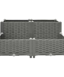 vidaXL Plantenbak verhoogd 80x80x38 cm polypropyleen