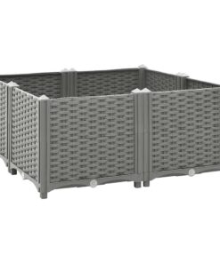 vidaXL Plantenbak verhoogd 80x80x38 cm polypropyleen